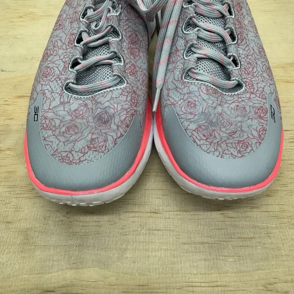 NEW Under Armour Curry 1 Low Flotro Mothers Day  sz 12 Grey Pink 3026278-401